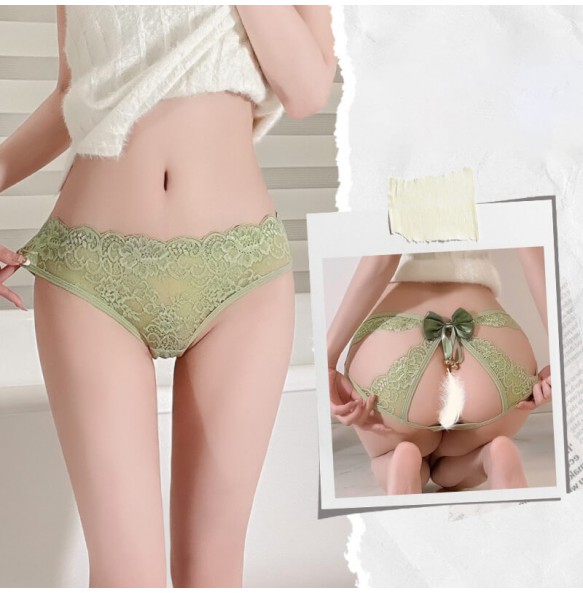 FEE ET MOI - Sexy Bowknot Bell Panties (Green)